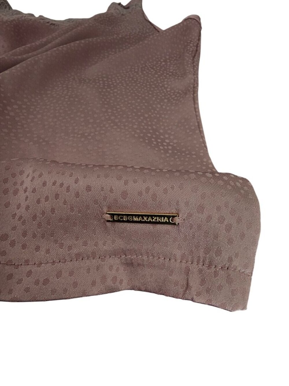 BCBGMaxAzria Satin Lace Cami & Shorts Set in Dusty Rose - Picture 5 of 15